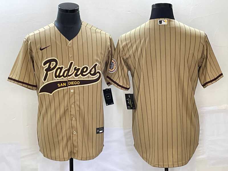 Mens San Diego Padres Blank Grey Cool Base With Patch Stitched Baseball Jersey
